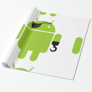 Papel De Regalo Android Robot Pirate Style
