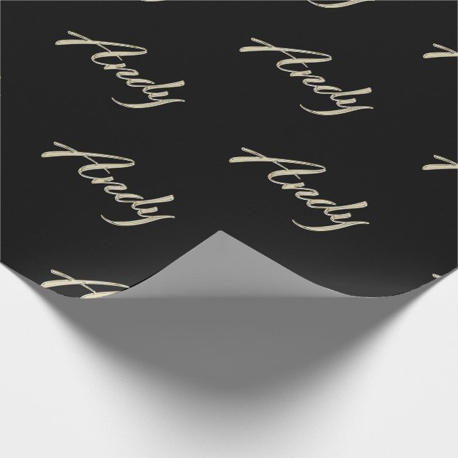 Papel De Regalo Andy Vorname Name edles Geschenkpapier Papier (Esquina)