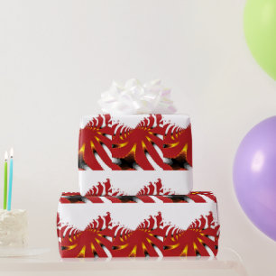 PAPEL DE REGALO ANEMONA DEL MAR ABSTRACTO