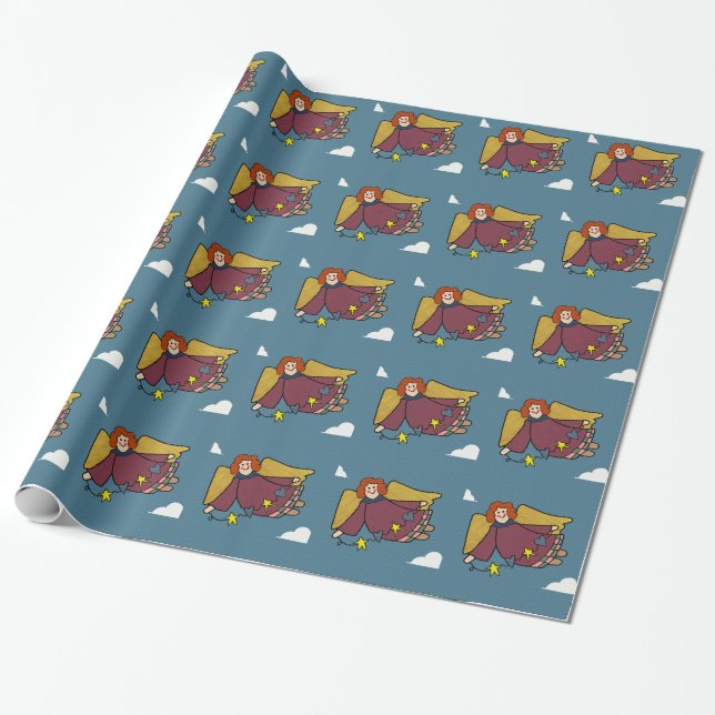 Papel De Regalo Ángel (Desenrollado)