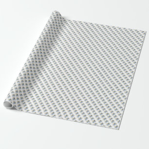 Papel De Regalo Ángel Azul/Hada