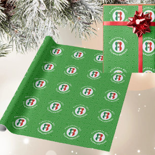 Papel De Regalo Ángel de Navidad Personalizado de la Bandera Mexic