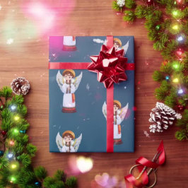 Papel De Regalo Ángel de Navidades de Ucrania