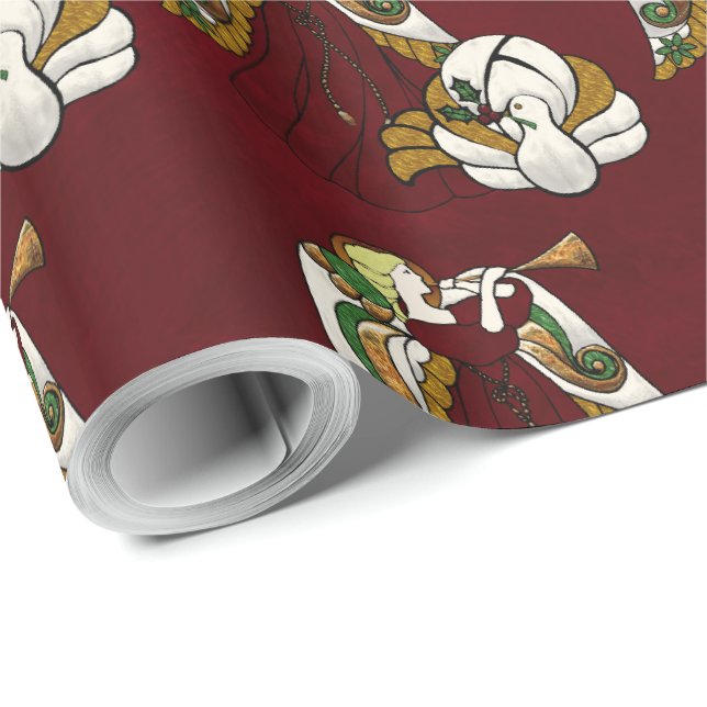 Papel De Regalo Ángel de vacaciones (Esquina del rollo)