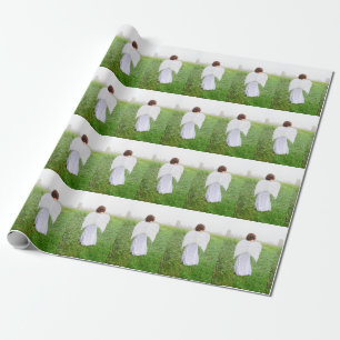 Papel De Regalo Ángel elegante del arte de la foto