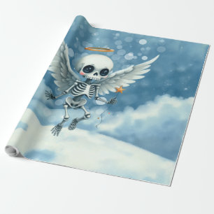 Papel De Regalo Ángel Esqueleto – El lado dulce del más allá.