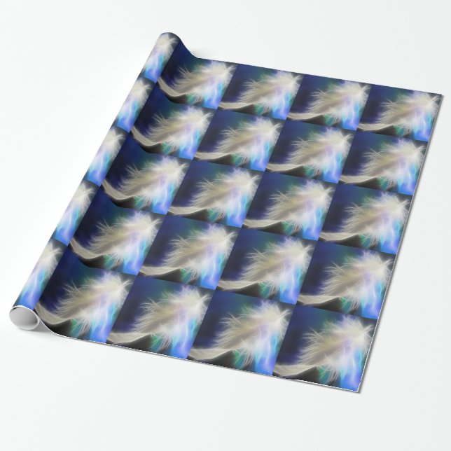 Papel De Regalo Angel Feather y Stars (Desenrollado)