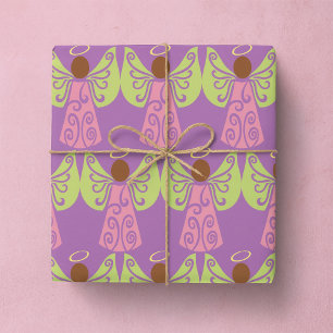 Papel De Regalo Angel In Pink