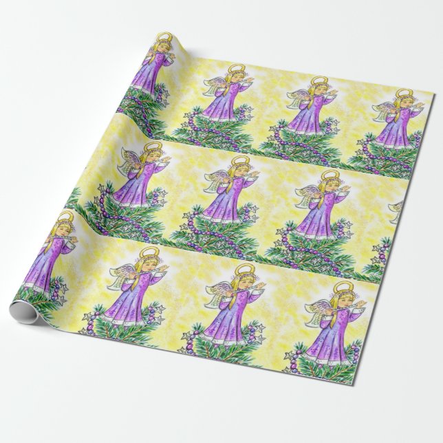 Papel De Regalo Ángel JL Biel del navidad de Eloise (Desenrollado)