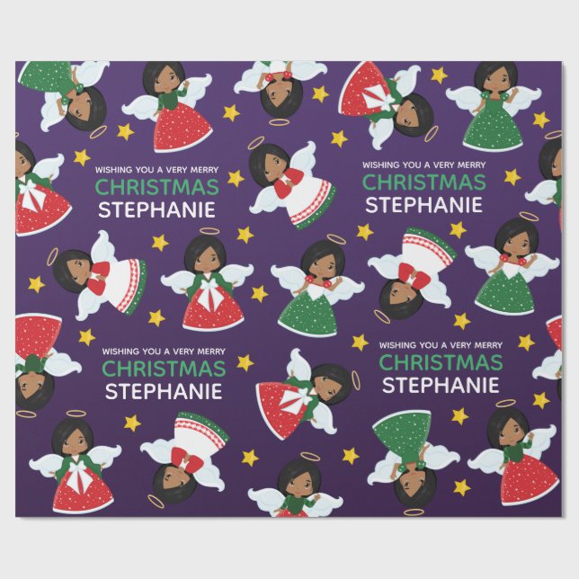 Papel De Regalo Ángel multicultural (Superficie plana)