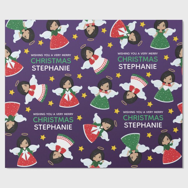 Papel De Regalo Ángel multicultural (Superficie plana)