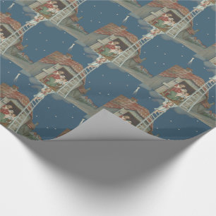 Papel De Regalo Ángel Pesebre Natividad Jesús Cristiano