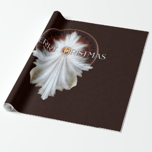Papel De Regalo Angel Wings Snowflake Feliz Navidad TW ISO BRGDY