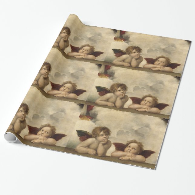 Papel De Regalo Ángeles de Raphael (Desenrollado)