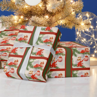 Papel De Regalo Ángeles decorando el árbol de Navidad