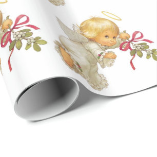 Papel de regalo/ángeles del navidad