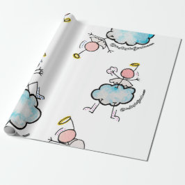 Papel De Regalo Ángeles en las nubes