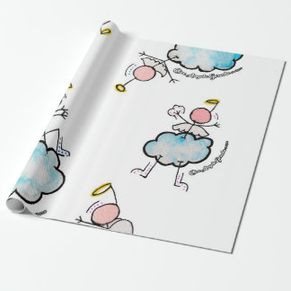 Papel De Regalo Ángeles en las nubes
