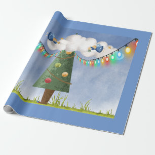 Papel De Regalo Ángeles sobre el árbol de Navidad de alta decoraci
