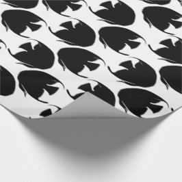 Papel De Regalo Angelfish negro
