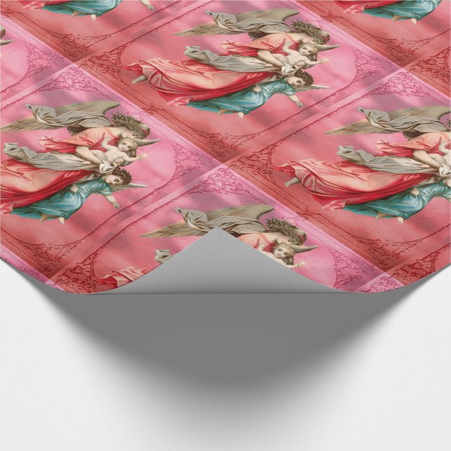 Papel De Regalo Angels en medio de vacaciones al aire (Esquina)