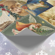 Angels Navidades Bonitos de tarjetas victorianas