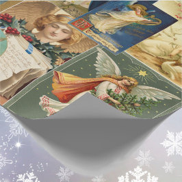 Papel De Regalo Angels Navidades Bonitos de tarjetas victorianas