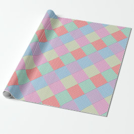 Papel De Regalo Angled Gingham Patchwork