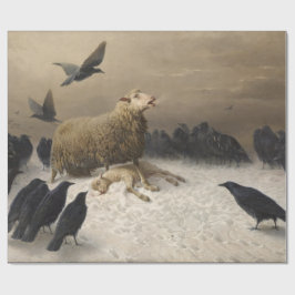 Papel De Regalo Anguila: Oveja con cordero muerto