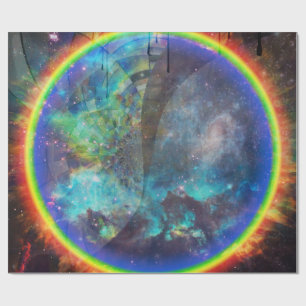 Papel De Regalo Anillo de fuego en el espacio