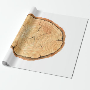 Papel De Regalo Anillos de árbol. Ilustracion acuático. arco dibuj