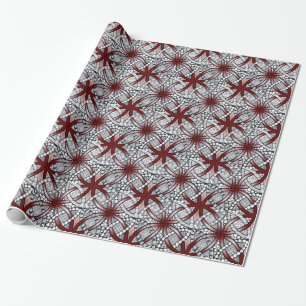 Papel De Regalo Anillos entrelazados Red Celtic Knot