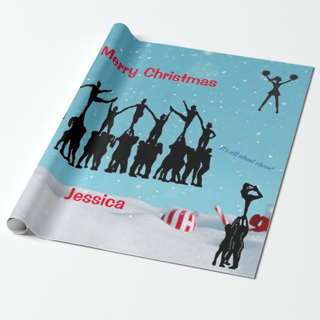 Papel De Regalo Animadora "Feliz Navidad" (Desenrollado)