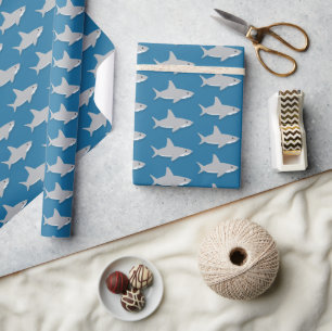 Papel De Regalo Animal de Cute Shark