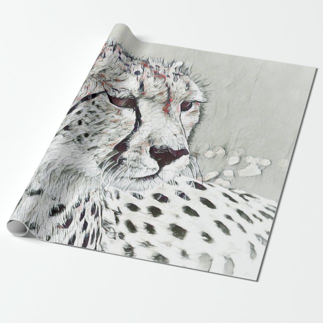 Papel De Regalo animal de smartmix: cheetah (Desenrollado)