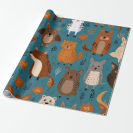 Papel De Regalo Animales Adorables