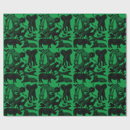 Papel De Regalo Animales africanos adoran regalo único