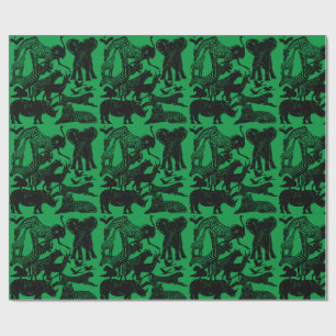 Papel De Regalo Animales africanos adoran regalo único