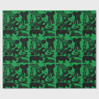 Papel De Regalo Animales africanos adoran regalo único