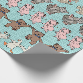 Papel De Regalo Animales cortos acaban de bailar