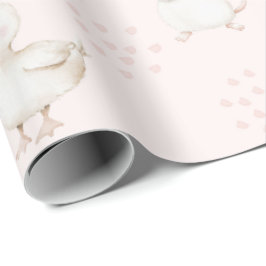 Papel De Regalo Animales cortos en rosa
