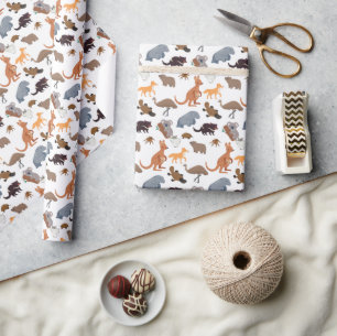 Papel De Regalo Animales de Australia Aussie Wildlife