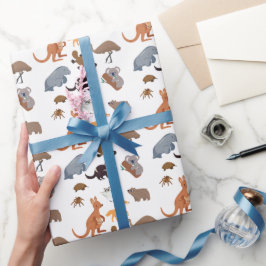 Papel De Regalo Animales de Australia Aussie Wildlife