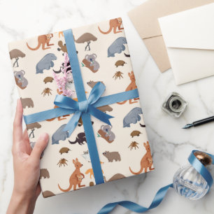 Papel De Regalo Animales de Australia Aussie Wildlife