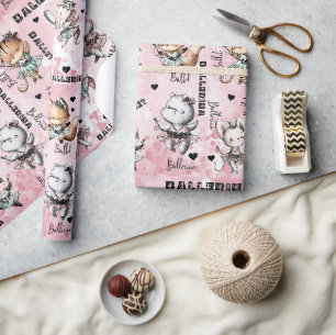 Papel De Regalo Animales de Ballerina
