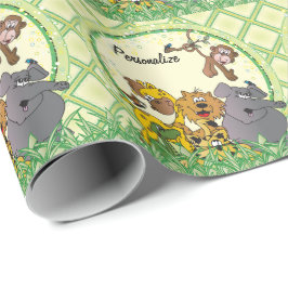 Papel De Regalo Animales de bebes de la jungla de Safari