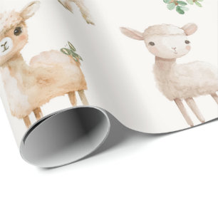 Papel De Regalo Animales de cría de bebés