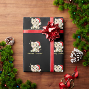 Papel De Regalo Animales de gatos Navidades se burlan de gatos y m