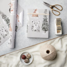 Animales de Invierno Gris Baby Shower