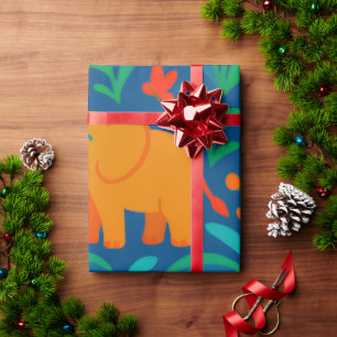 Papel De Regalo Animales de la jungla